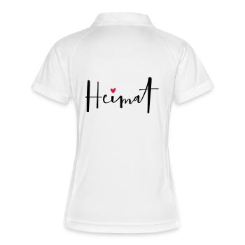 Home I Home At Home Coeur Cadeau - Polo respirant Femme - blanc/marine - Dos