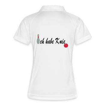 Bowling knee - Women's Polo breathable - white/navy - Back