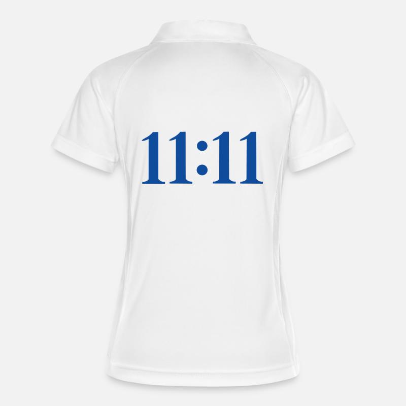 11:11 - Women's Polo breathable - white/navy