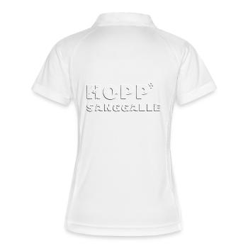 Hopp Sanggalle Cult Dicton - 3D en relief - Polo respirant Femme - blanc/marine - Dos