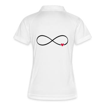 infini coeur - Polo respirant Femme - blanc/marine - Dos
