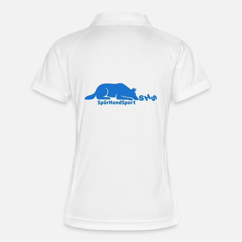 SHS logo blue - Women's Polo breathable - white/navy