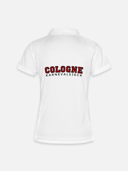 Cologne Karnevalsjeck (Red) Köln Kölsch Karneval - Women's Polo breathable - white/navy