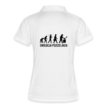 The evolution of the beekeeper - Women's Polo breathable - white/navy - Back