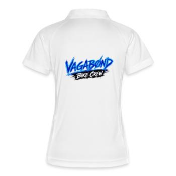 VAGABØ ND_BIKE_CREW_1 - Women's Polo breathable - white/navy - Back