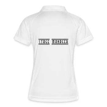 Stage_Manager - Polo respirant Femme - blanc/marine - Dos