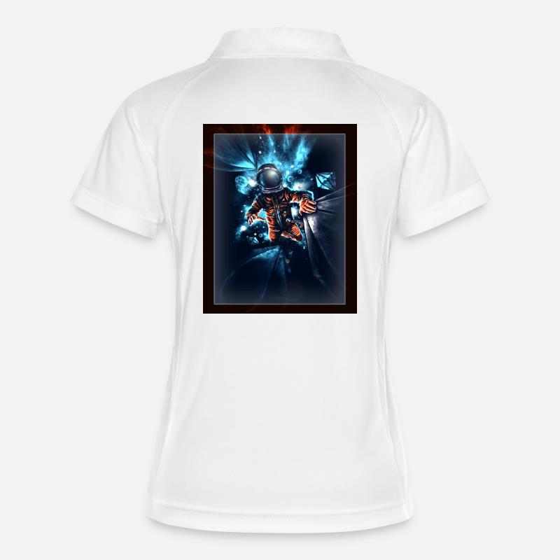 Spaceman - Women's Polo breathable - white/navy
