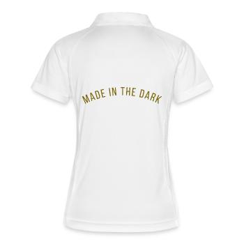 MADE IN THE DARK - Motivation - Polo respirant Femme - blanc/marine - Dos