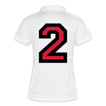 The Number Two 2 - Women's Polo breathable - white/navy - Back