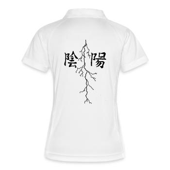 Conception de l’éclairage - Polo respirant Femme - blanc/marine - Dos