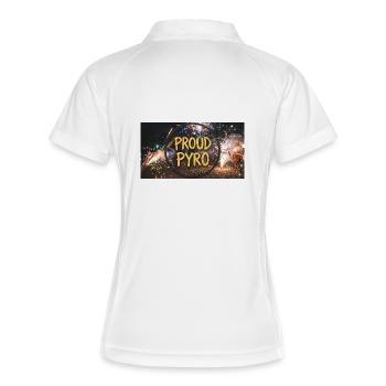 Fier de Pyro ! - Polo respirant Femme - blanc/marine - Dos