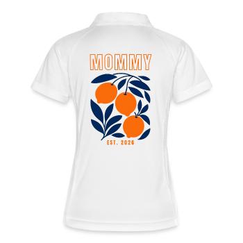 Mommy 2026 - Women's Polo breathable - white/navy - Back