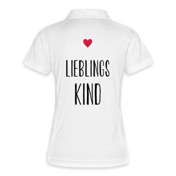 Child favorite child heart gift gift idea - Women's Polo breathable - white/navy - Back