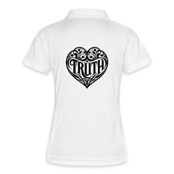 Déclaration de vérité - Polo respirant Femme - blanc/marine - Dos