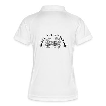 Créer des souvenirs full logo - Women's Polo breathable - white/navy - Back