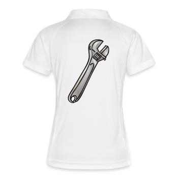 Clé universelle - Français - Polo respirant Femme - blanc/marine - Dos