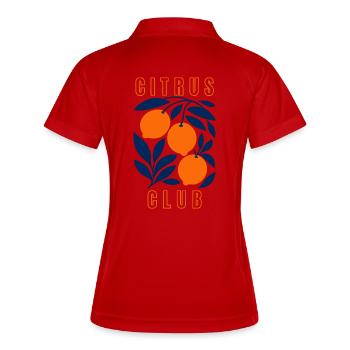 Citrus Club - Women's Polo breathable - white/navy - Back