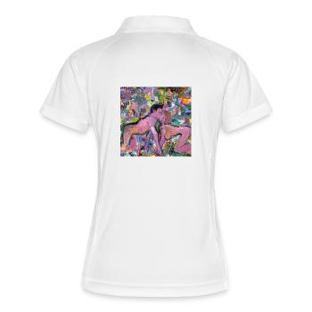 The Kiss - Women's Polo breathable - white/navy - Back