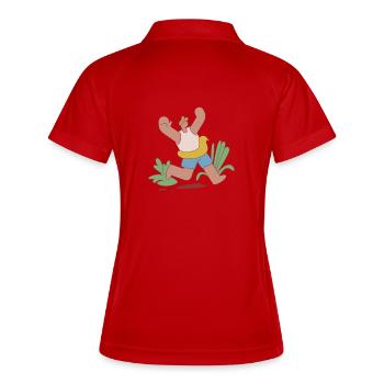 Summer design - Women's Polo breathable - white/navy - Back