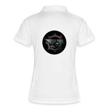 Logo GranFigo - Frauen Polo atmungsaktiv - Weiß/Navy - Hinten