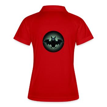 Chauve-souris mystique - Polo respirant Femme - blanc/marine - Dos