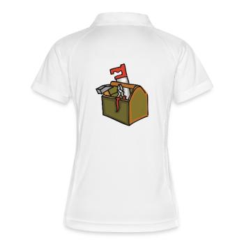 boîte à outils - Polo respirant Femme - blanc/marine - Dos