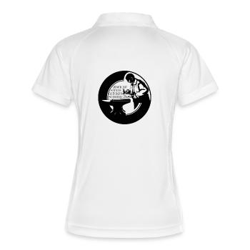 Badge - Everyone is the architect of their own happiness - Women's Polo breathable - white/navy - Back