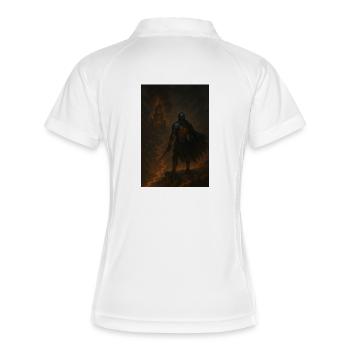 Chevalier de lave en enfer - Polo respirant Femme - blanc/marine - Dos