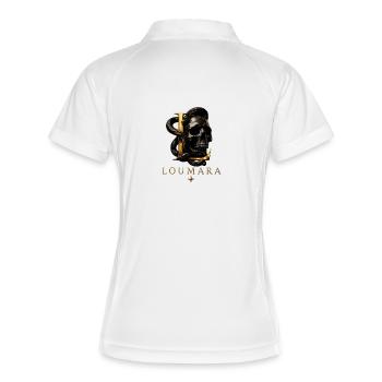 Parfait pour les fans - Polo respirant Femme - blanc/marine - Dos