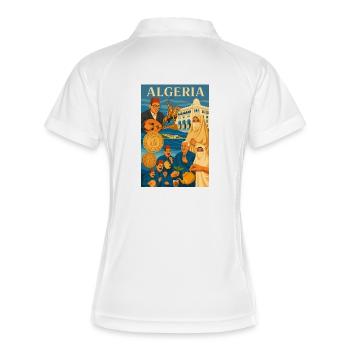 Design CASBAH ALGERIA  - Polo respirant Femme - blanc/marine - Dos