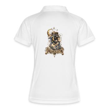 Capturez tous vos rêves et réalisez-les - Polo respirant Femme - blanc/marine - Dos