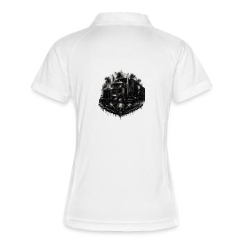 Amour des routiers - Polo respirant Femme - blanc/marine - Dos