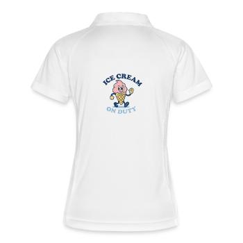Icecream On Duty - Women's Polo breathable - white/navy - Back