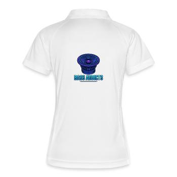 Bass Addicts Neon Subwoofer Design - Polo respirant Femme - blanc/marine - Dos