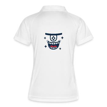 DEEPS DIAMONDS - Polo respirant Femme - blanc/marine - Dos