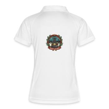 Lantern Shimmer Winter Wonderland - Women's Polo breathable - white/navy - Back