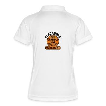 Screwdriver with passion - Women's Polo breathable - white/navy - Back
