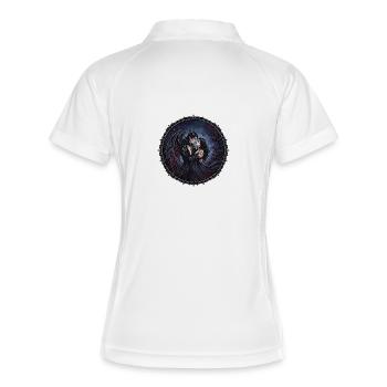 Romance sombre fantastique - Polo respirant Femme - blanc/marine - Dos