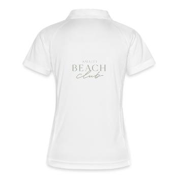 Amalfi Beach Club Logo - Polo respirant Femme - blanc/marine - Dos