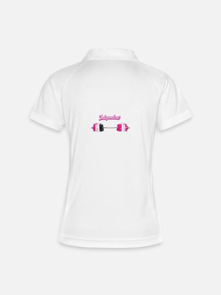 Shopping indépendant de fitness - Polo respirant Femme - blanc/marine