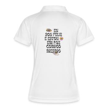 Erreur psychédélique Feliz - Polo respirant Femme - blanc/marine - Dos