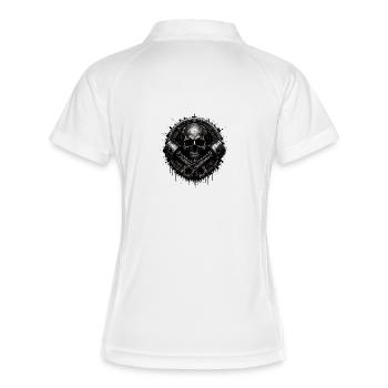 Petrol in the blood - Women's Polo breathable - white/navy - Back
