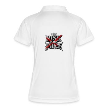 Cross Risk: Rebellious Red X - Women's Polo breathable - white/navy - Back
