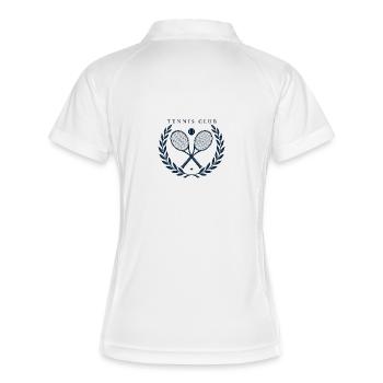 Club de tennis vintage - Esthétique rétro de club de campagne - - Polo respirant Femme - blanc/marine - Dos