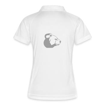 Kettlebear Gris Plain - Polo respirant Femme - blanc/marine - Dos