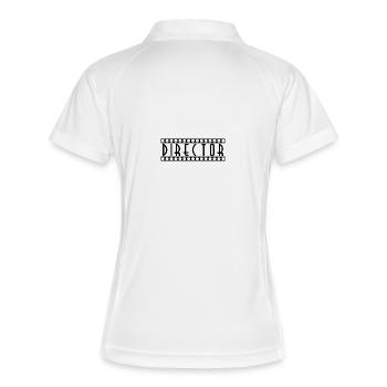 directeur - Polo respirant Femme - blanc/marine - Dos