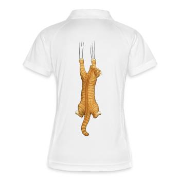 Cat Lovers - Women's Polo breathable - white/navy - Back