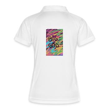 Big God Retro - Women's Polo breathable - white/navy - Back