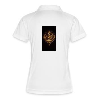 Golden Zodiac Collection – Scorpio Astrology Gold - Women's Polo breathable - white/navy - Back