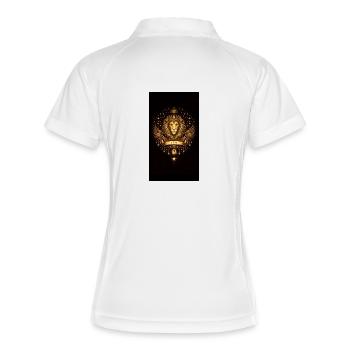 Golden Zodiac Collection – Leo Astrology Gold - Women's Polo breathable - white/navy - Back